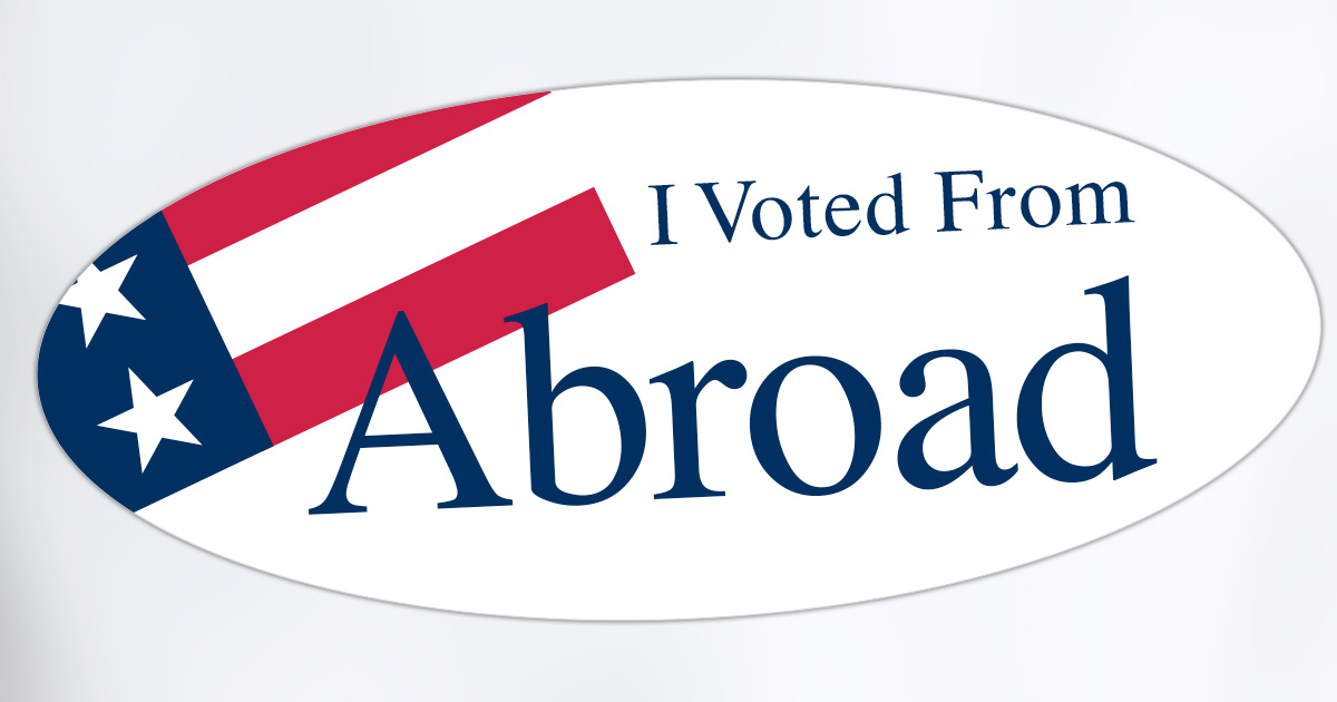 I voted from abroad